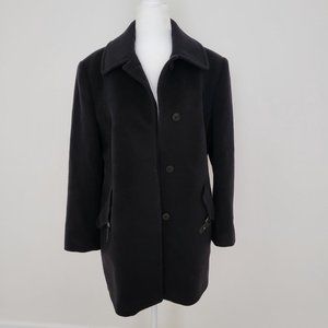 Cinzia Rocca Wool Coat Black Peacoat Women's 10